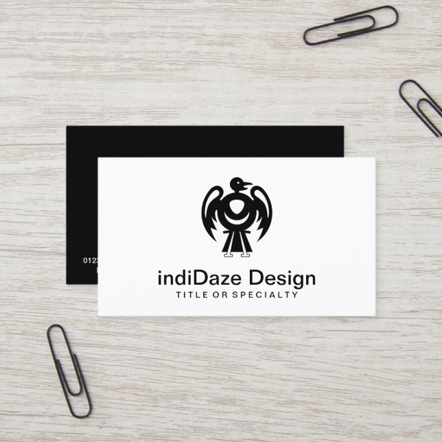 Thunderbird v2 visitenkarte (Vorderseite/Rückseite Beispiel)