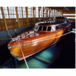 Thunderbird-Yacht Freistehende Fotoskulptur<br><div class="desc">55' Teakholz-und Mahagonibaum-Edelstahl-Dach</div>