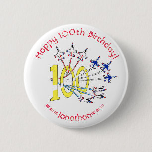 Thunderbirds 100. Geburtstagsabzeichen Button