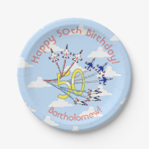Thunderbirds 50. Geburtstag Blue Sky Paper Plate Pappteller