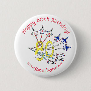Thunderbirds 80. Geburtstagsabzeichen Button