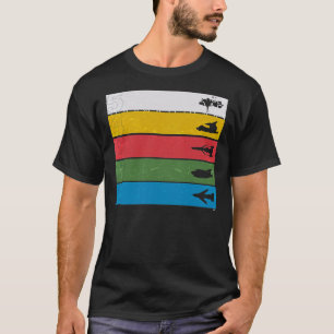 Thunderbirds Classic - Vogelarten Silhouetten auf T-Shirt