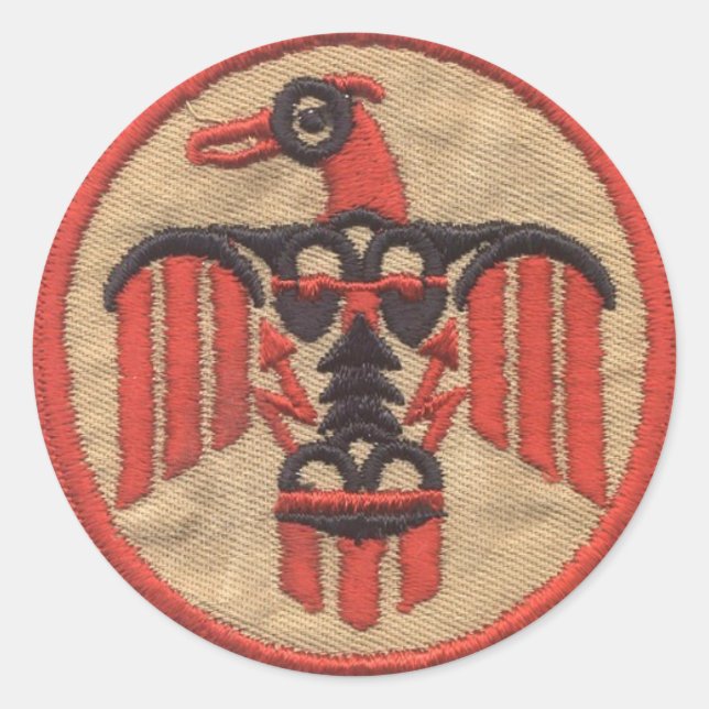 THUNDERBIREN RUNDER AUFKLEBER (Vorderseite)