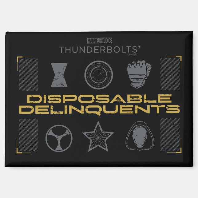 Thunderbolts* | Disposable Delinquents Magnet (Vorderseite)