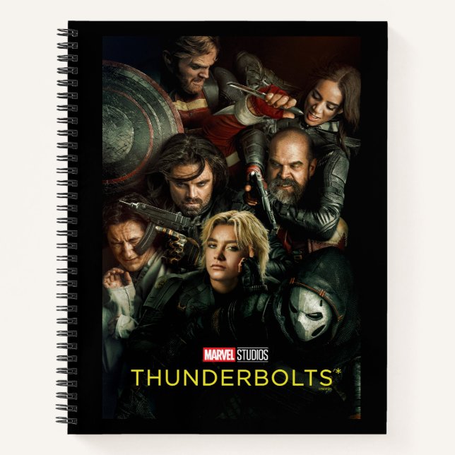 Thunderbolts* | Gruppe kämpft theatralisch Notizbuch (Vorderseite)