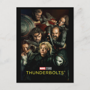 Thunderbolts*   Gruppe kämpft theatralisch Postkarte