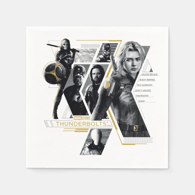 Thunderbolts* | Gruppenbild Serviette (Vorderseite)