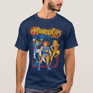Thundercats Bringhehunder Vintage Comic Gruppe vin T-Shirt
