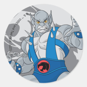 ThunderCats   Panthro-Zeichen Grafik Runder Aufkleber