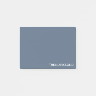 Thundercloud Blue-grey Colour Name Post-it Klebezettel
