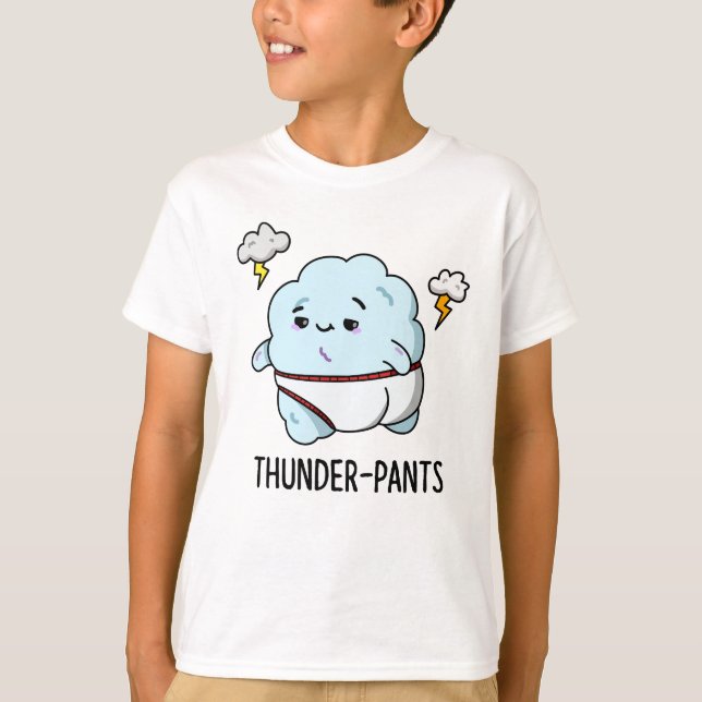 Thunderpants Funny Cloud Weather Puff T-Shirt (Vorderseite)