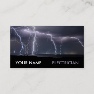 Thunderstorm Foto Elektrischer Strom Visitenkarte