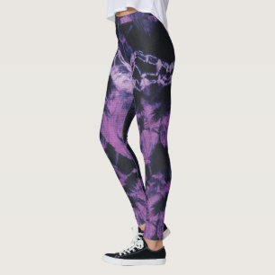 ThunderStorm Retro-Vintage-Tie-Dye Leggings