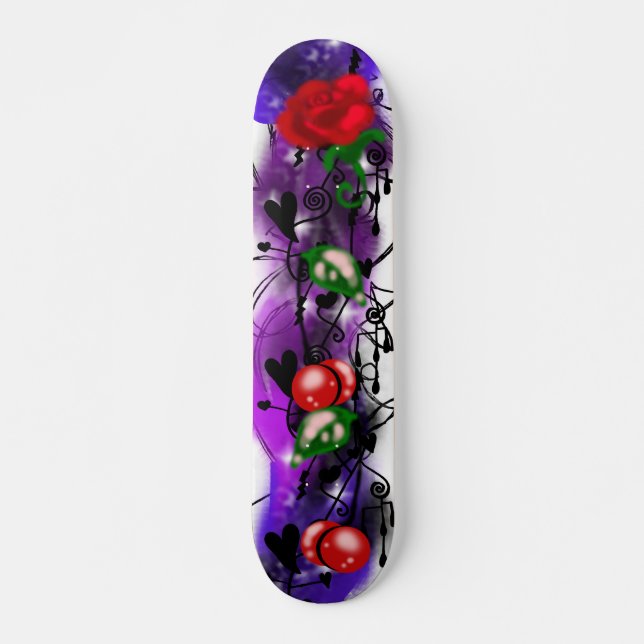 Thunderstorm Rose Graffiti Skateboard (Vorne)
