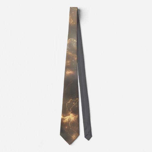 Thunderstorm Tie/Krawatte mit Blitzd Krawatte (Vorderseite)