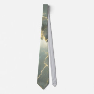 Thunderstorm Tie/Krawatte mit Blitzd Krawatte