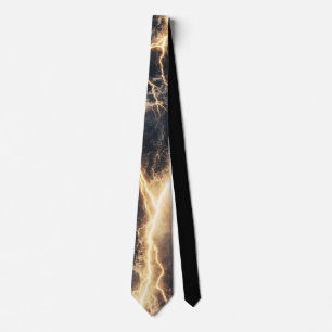 Thunderstorm Tie/Krawatte mit Blitzd Krawatte