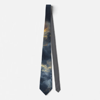 Thunderstorm Tie/Krawatte mit Blitzd Krawatte