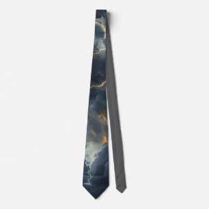 Thunderstorm Tie/Krawatte mit Blitzd Krawatte