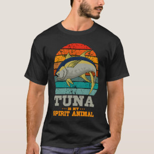 Thunfisch Angeln Retro Vintage Fischermann Angler T-Shirt