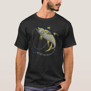 Thunfisch Angelrute Fischer Angler Fischer Salzwas T-Shirt