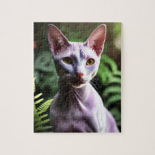 "Thunfisch die haarlose Katze: Sleek und Silky" Puzzle