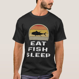 Thunfisch Fischer essen Fischfang Schlaf T-Shirt