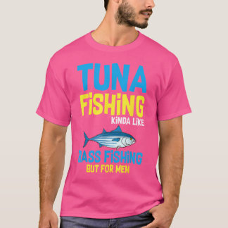 Thunfisch Fischerboot Angeln Fisch Jagd Runde T-Shirt