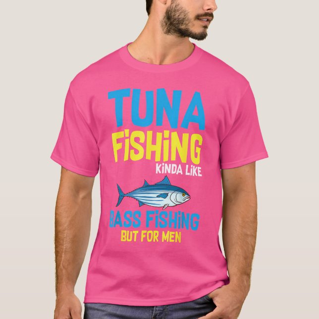 Thunfisch Fischerboot Angeln Fisch Jagd Runde T-Shirt (Vorderseite)
