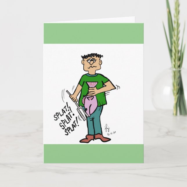 Thunfisch-Grußkarte Dankeskarte (Vorderseite)