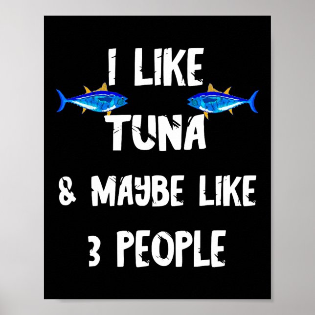 Thunfisch Raubfisch Thunfisch Box Lustiger Thunfis Poster (Vorne)