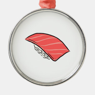 Thunfisch-Sashimi-Sushi Otoro fetthaltiger Silbernes Ornament
