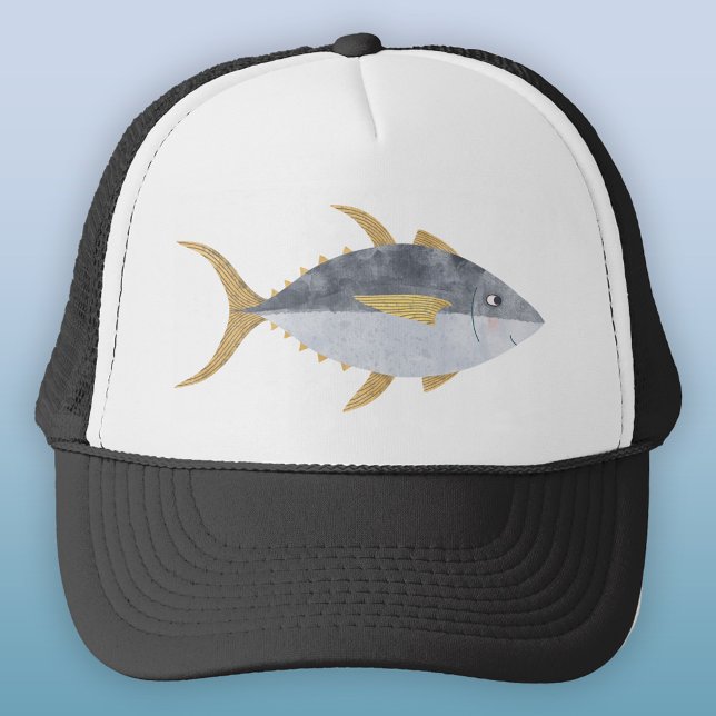 Thunfisch Truckerkappe (Yellowfin Tuna Fish trucker hat)
