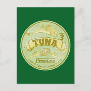 Thunfisch zum Pop von Dosenfisch Postkarte