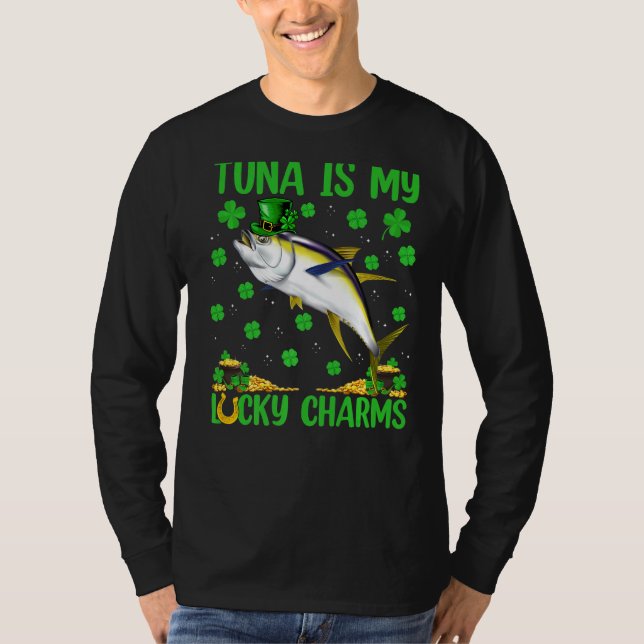 Thunfische sind meine glücklichen Charms Thunfisch T-Shirt (Vorderseite)