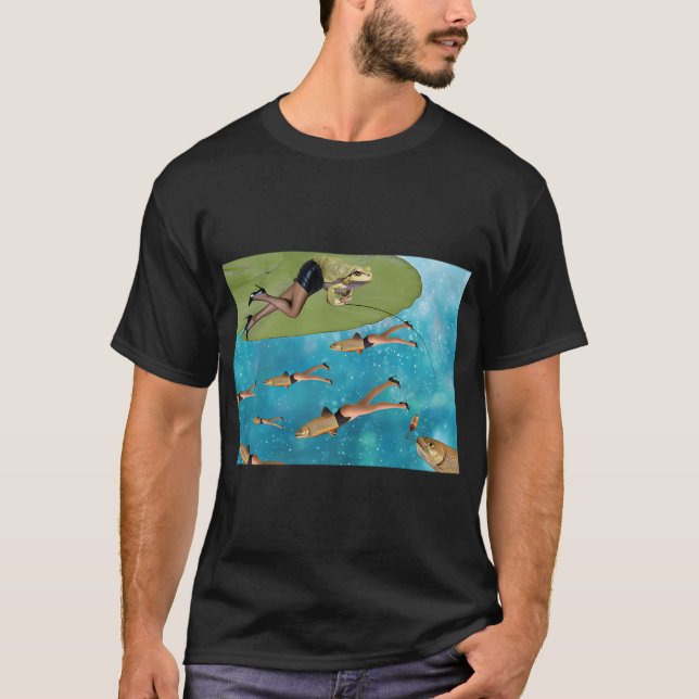 Thunfischfangdesign T-Shirt (Vorderseite)