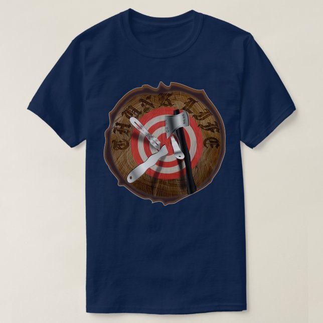 THUNK LIFE Tree Stump Impalement Target Classic TS T-Shirt (Design vorne)