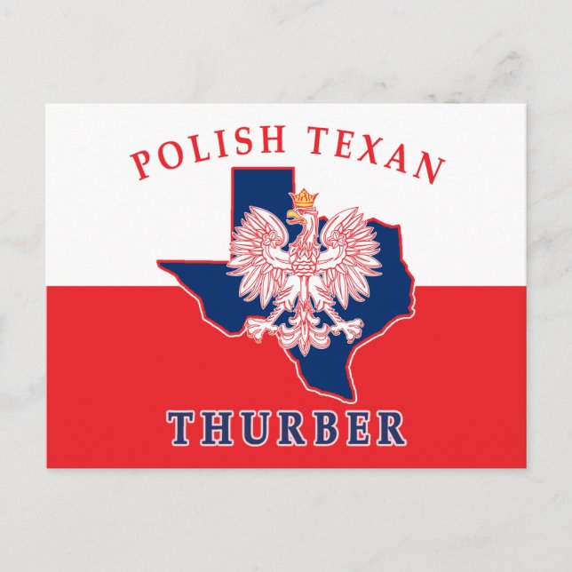 Thurber Polish Texan Postkarte (Vorderseite)