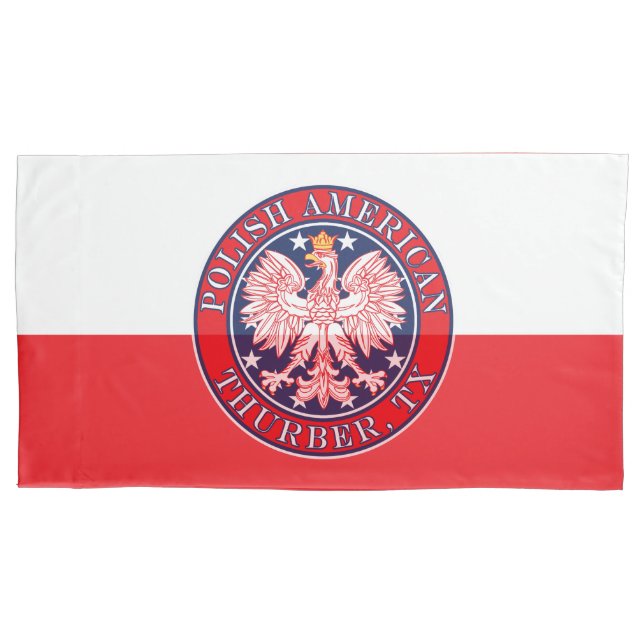 Thurber Texas Polnischer Adler Kissenbezug (Vorderseite)