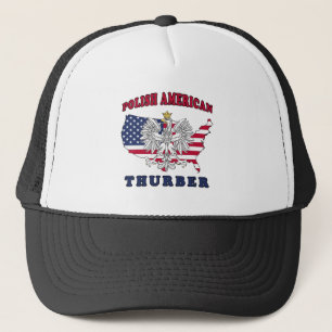 Thurber Texas Polnischer Amerikaner Truckerkappe