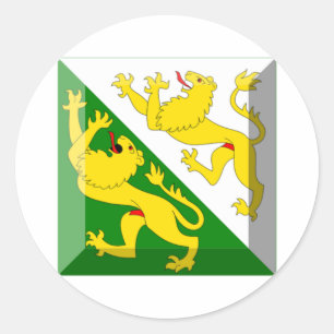 Thurgau Flag Gem Runder Aufkleber
