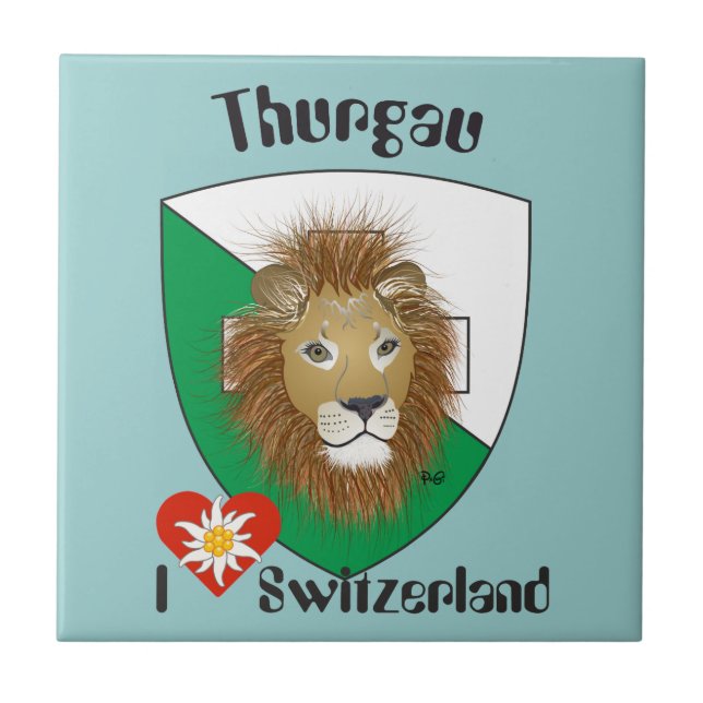 Thurgau Schweiz Fliese (Vorderseite)