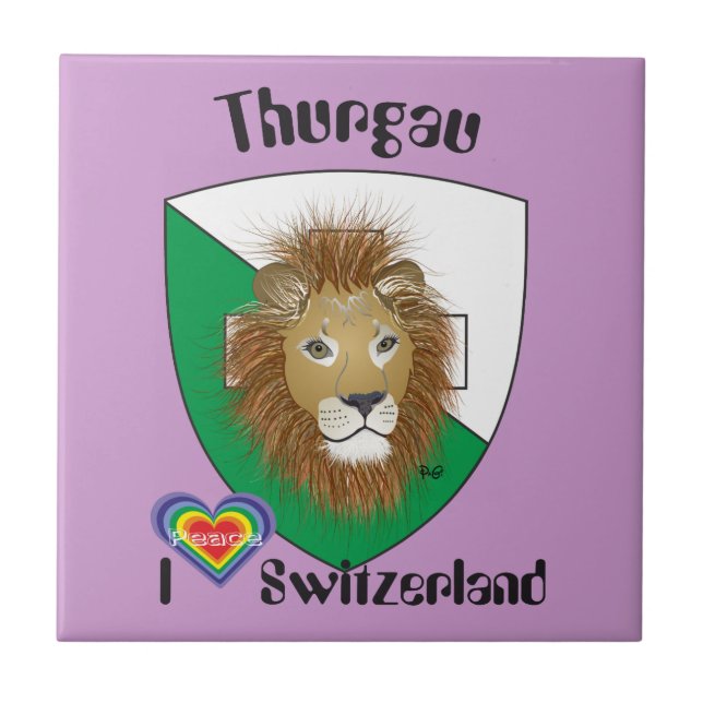 Thurgau Schweiz Fliese (Vorderseite)