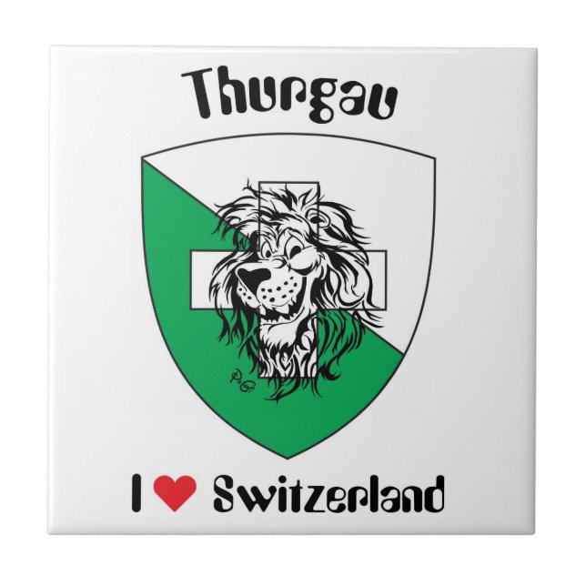 Thurgau Schweiz Fliese (Vorderseite)