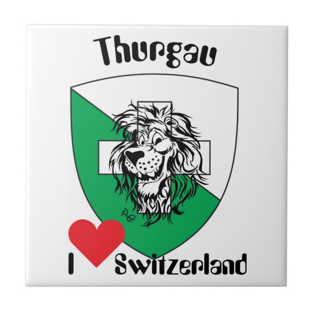 Thurgau Schweiz Fliese (Vorderseite)