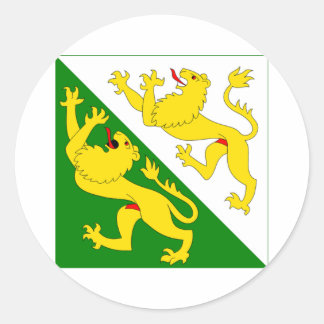 Thurgauer Flagge Runder Aufkleber
