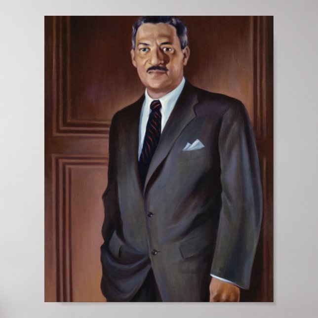 Thurgood Marshall Portrait by Betsy Graves Reyneau Poster (Vorne)