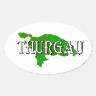 Thurgovia - Thurgau Ovaler Aufkleber
