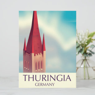 Thüringen Deutschland Reiseplakat