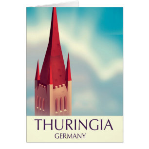 Thüringen Deutschland Reiseplakat